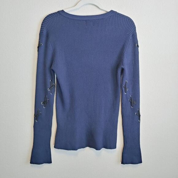 John + Jenn Ribbed Crewneck Pullover Sweater Sz L - Picture 6 of 7